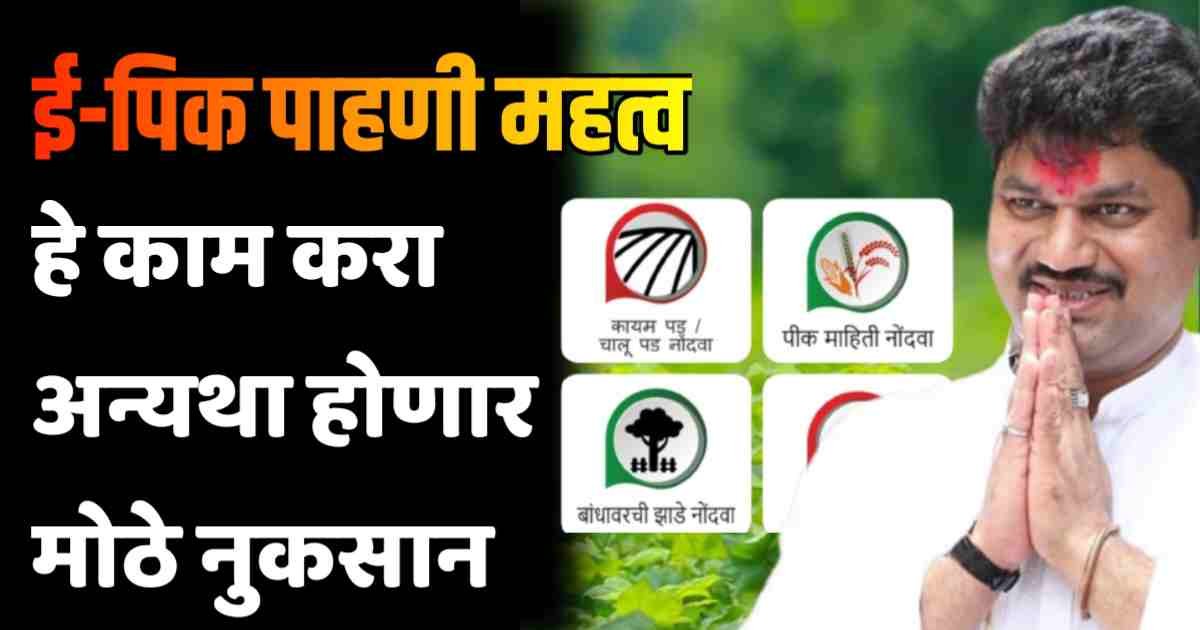 ई-पीक पाहणी महत्व