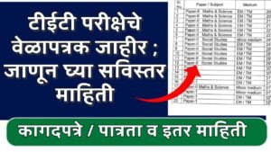 TET Exam Timetable 2024